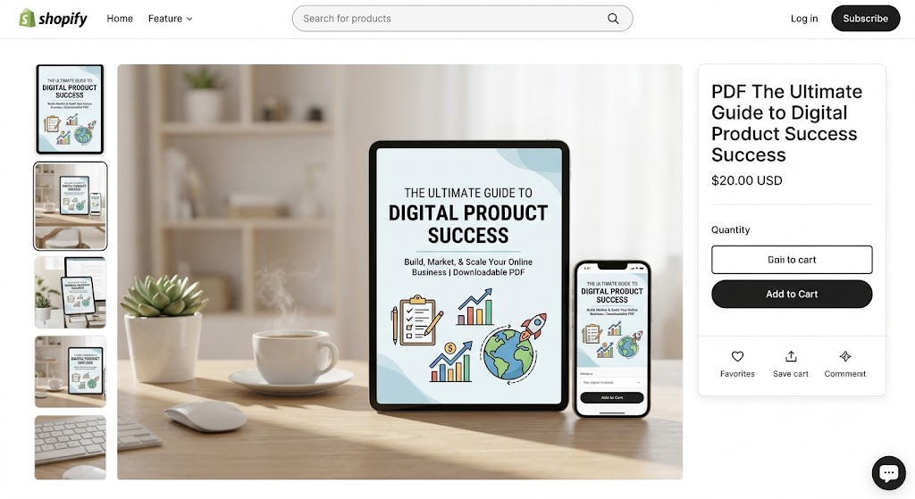 Getting Started with Shopify: The Ultimate Beginner's Guide to E-Commerce Success (PDF eBook)